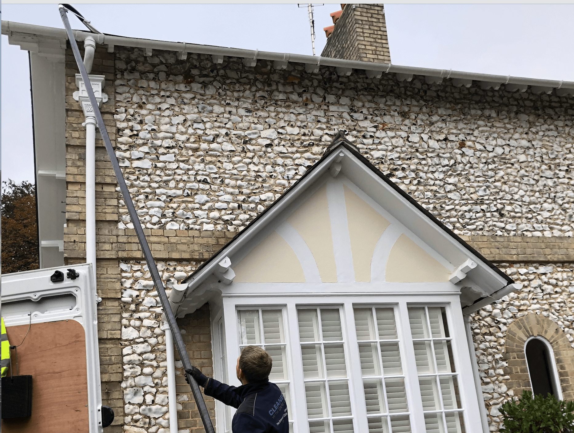 Professional gutter cleaning tools and equipment used by The Roof Moss Cleaners in Farnham